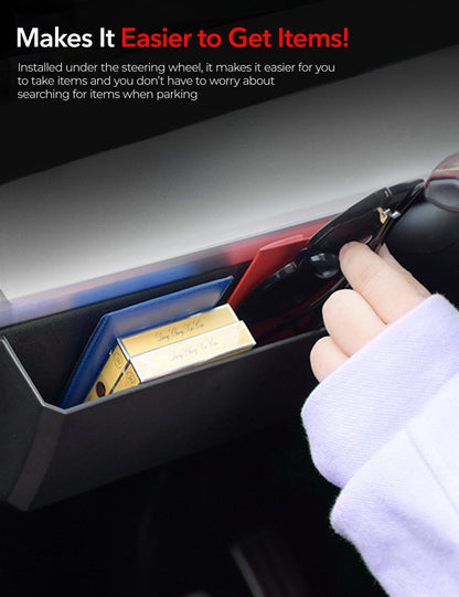 Driver Side Dash Panel Storage Box for Tesla Model Y/3
