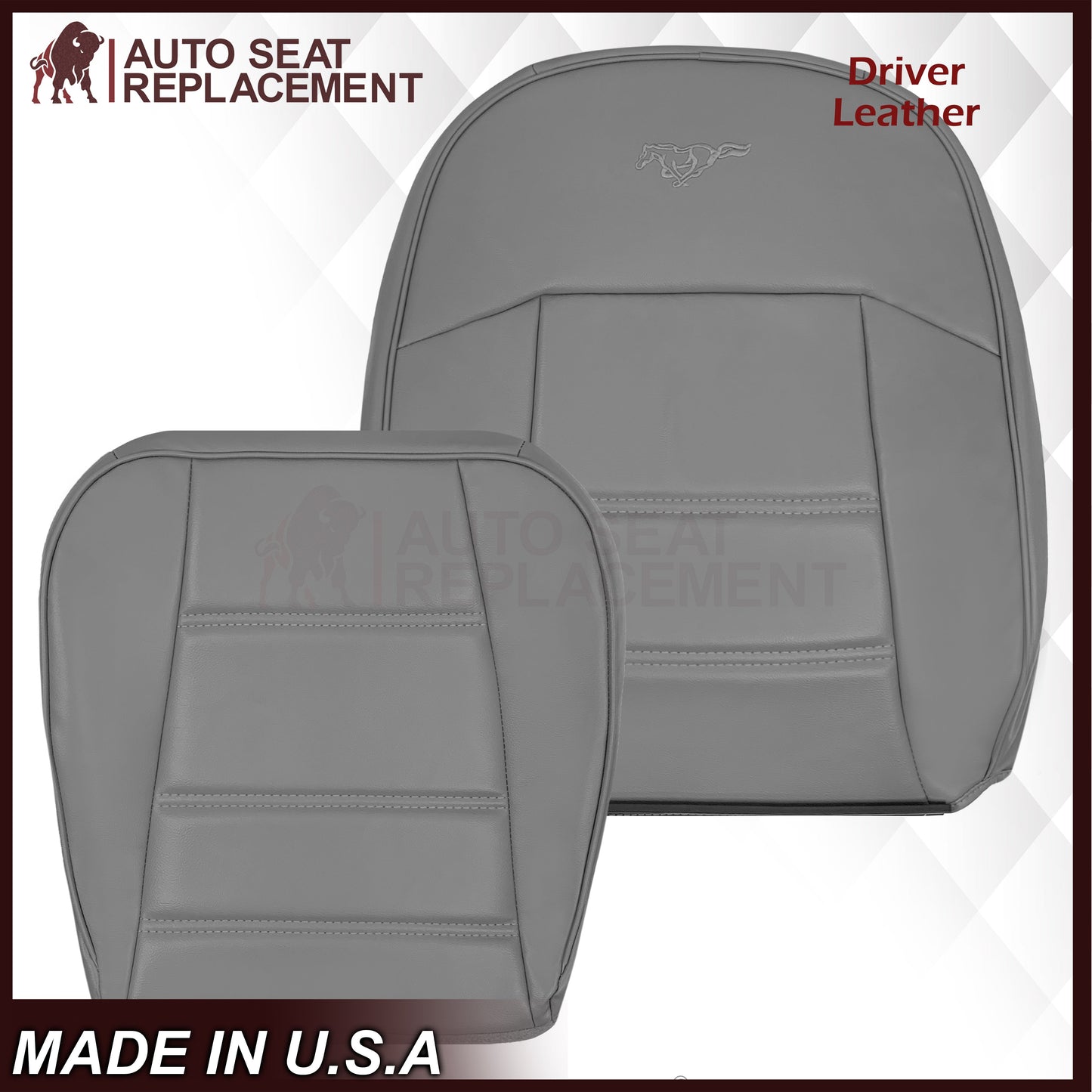 1999-2004 Ford Mustang V6 Replacement Seat Cover In Gray: Choose From Variation