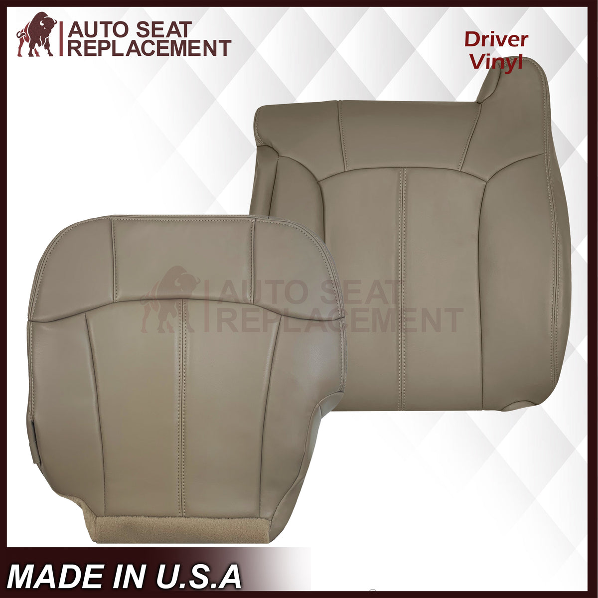 1999-2002 Chevy Silverado Seat Cover in Medium Neutral Tan: Choose From Variations