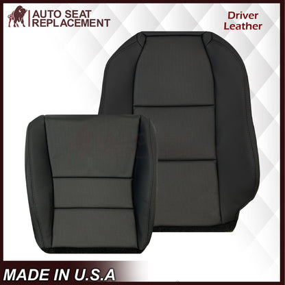 2005 - 2008 Acura TL Driver Or Passenger Replacement Genuine Leather or Synthetic Leather Seat Covers: Perforated Black