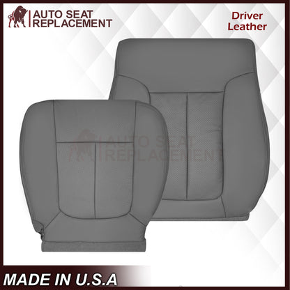 2009 - 2014 Ford F150 Lariat Crew Cab Perforated Replacement Seat Cover Steel Gray