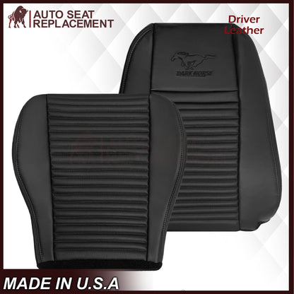 2003-2004 Ford Mustang Mach 1 ONE Replacement Leather Seat Cover in Ebony Black: Choose From Variation