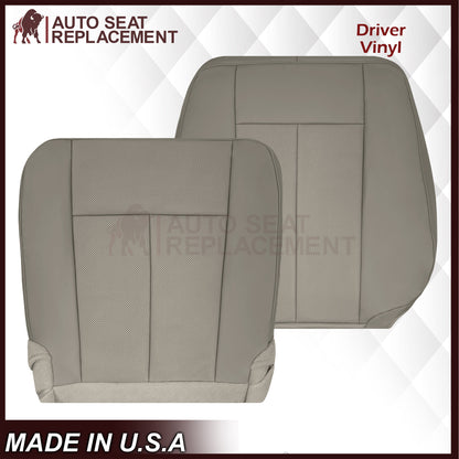 2007-2014 Ford Expedition Eddie Bauer/XLT PERFORATED Leather Replacement Seat Cover in Gray
