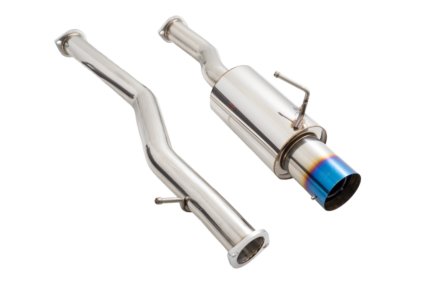 Megan Racing Nissan 370Z 2009–2021 Drift Spec (DS) Single Exit Cat-Back Exhaust System – Burnt Blue Tip