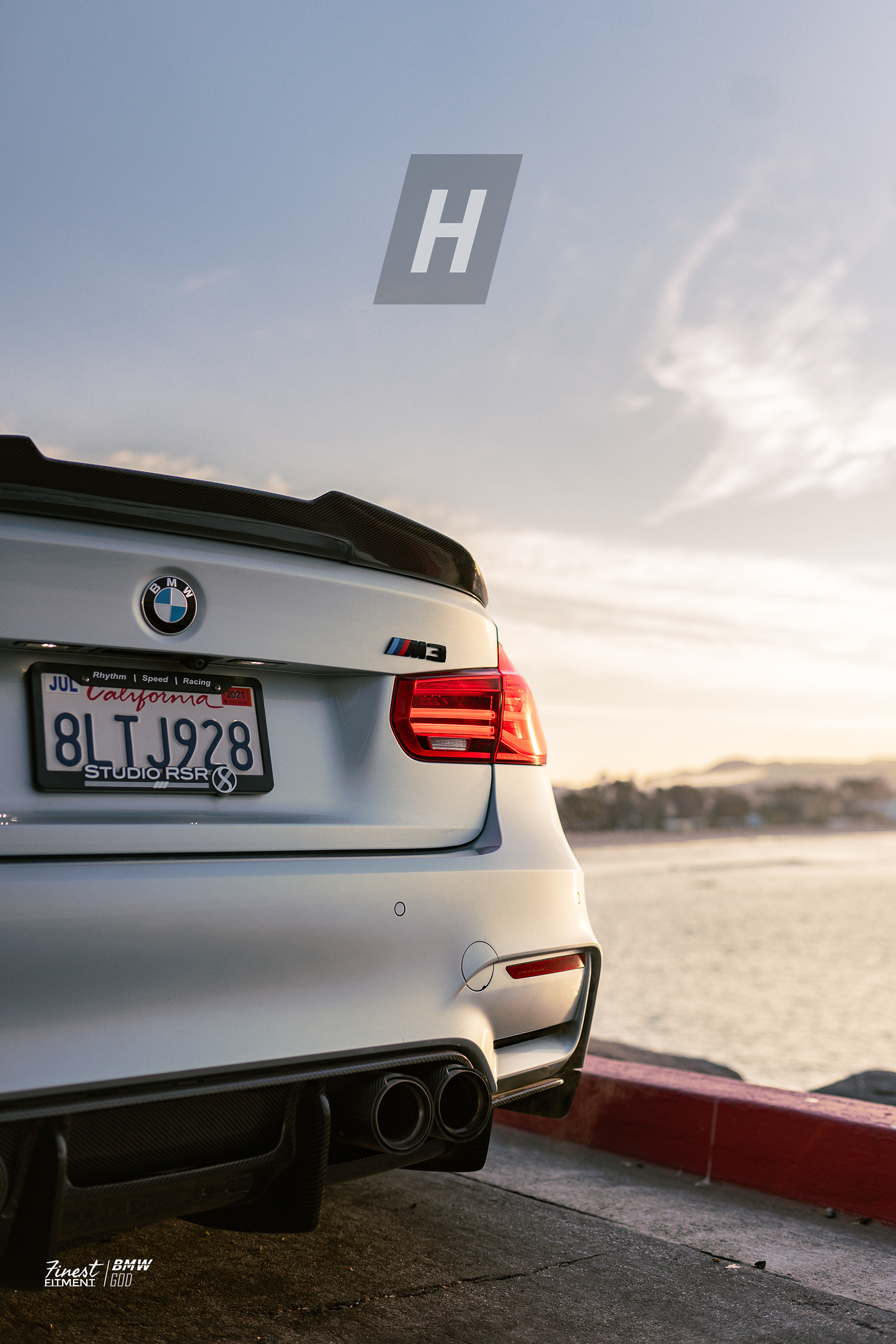 PSM Style (V2) Carbon Fiber Trunk Lip Spoiler - F80 M3 | F30 3-Series