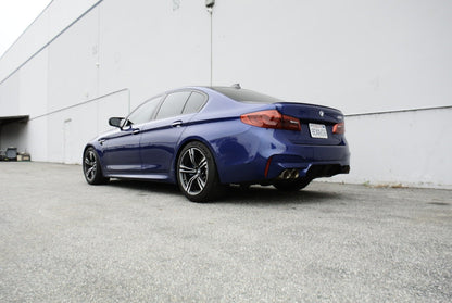 Megan Racing Supremo Axle Back Exhaust System for 2018+ BMW M5 F90 Straight-Thru T-304 Stainless Steel Quad Tips