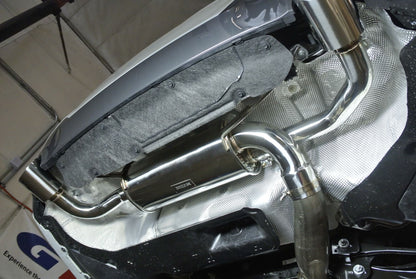 Megan Racing Supremo Axle Back Exhaust System for 2019 BMW 3-Series G20 RWD - T304 Stainless, Burnt Tip