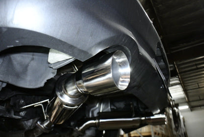 Megan Racing Axleback Exhaust for Infiniti G37 Coupe 2008-2013 / Q60 Coupe 2014-2015 - T-304 Stainless Steel Dual Canister RWD LW-ABE-IG08