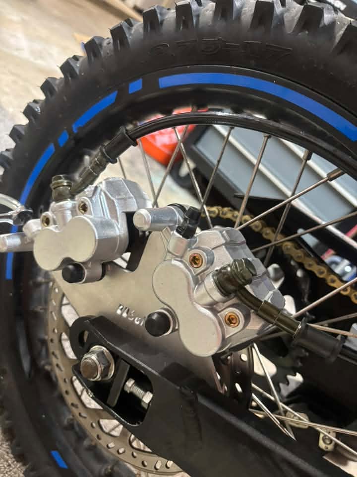 Rawrr Mantis X Dual Caliper Complete Foot Brake / Left Lever Custom Peg Brackets and Caliper Bracket
