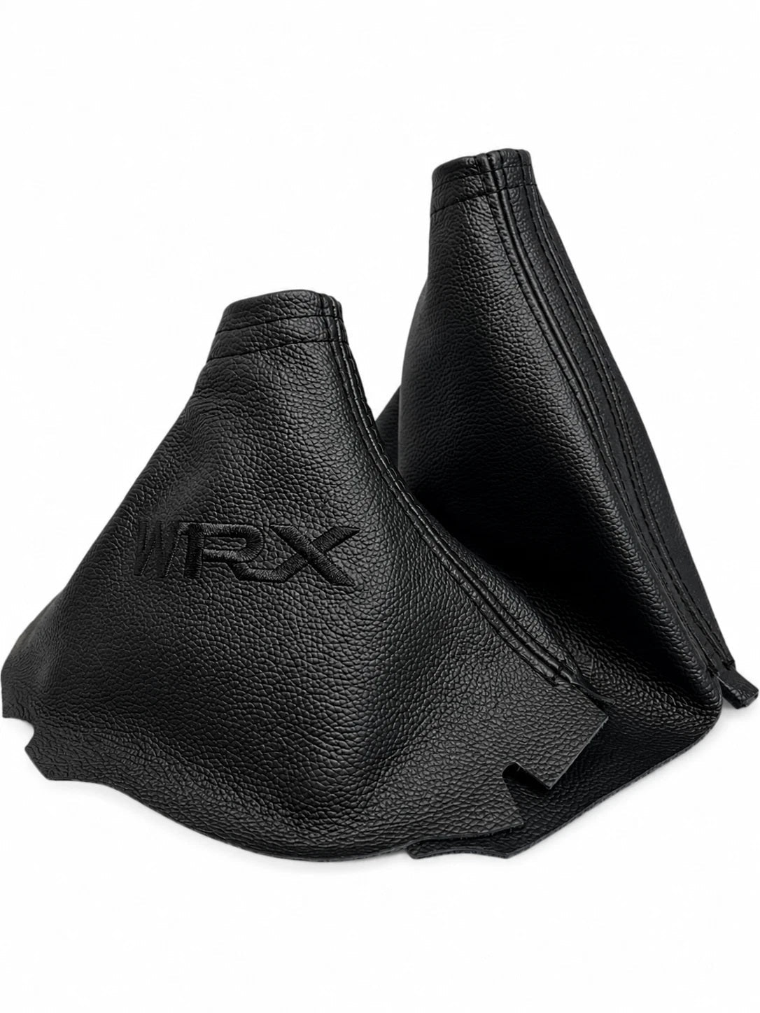 Leather Handbrake & Shift Boot Cover with Embroidery for Subaru Impreza WRX Non STI