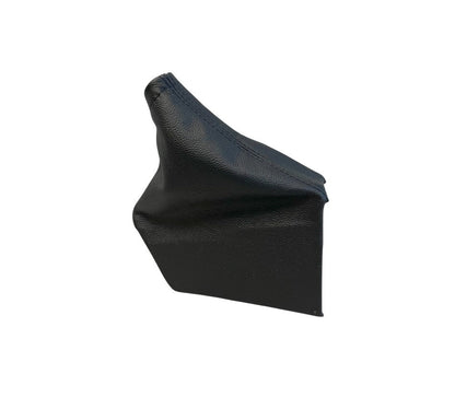 For 2014-2018 Subaru Forester Genuine Leather Shift & Parking Brake Boot Cover In Black Stitch