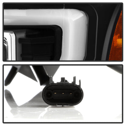 Spyder Ford F250/350/450 11-16 V2 High-Power LED Headlights-White Light Bar-Black PRO-YD-FS11V2PL-BK 5087898
