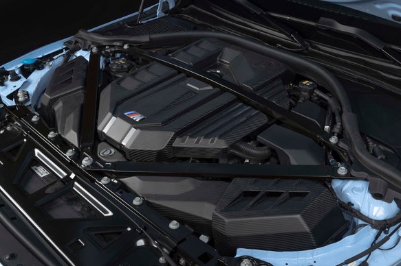 Dinan Matte Carbon Fiber Engine Cover - 2021-2025 BMW M2/M3/M4 Matte Carbon Fiber - G80/G82/G87