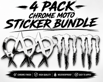 Moto-Sticker Bundle (CHROME)