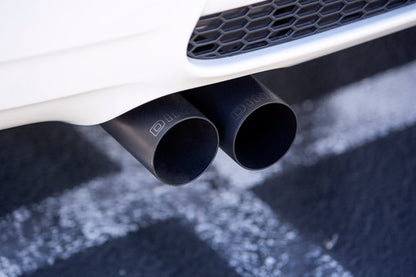 Dinan Free Flow Axle-Back Exhaust - 2008-2011 BMW M3 Stainless Steel - Black Tips - E90 - Sedan