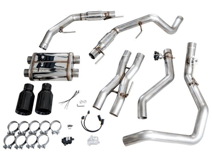 AWE Tuning AWE Gen 3 Ford Raptor SwitchPath Exhaust  - Diamond Black Tips 3025-33356