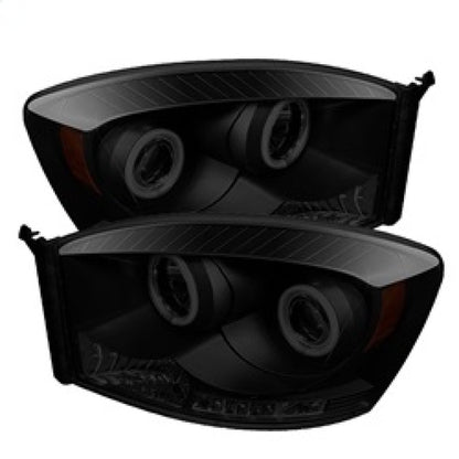 Spyder Dodge Ram 1500 06-08 06-09 Projector Headlights CCFL Halo LED Blk Smke PRO-YD-DR06-CCFL-BSM 5078803