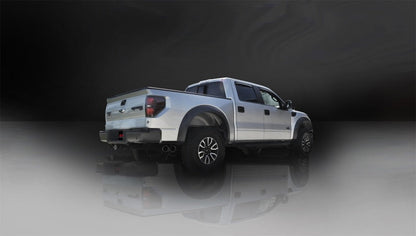 Corsa Performance 11-13 Ford F-150 Raptor 6.2L V8 Polished Sport Cat-Back Exhaust