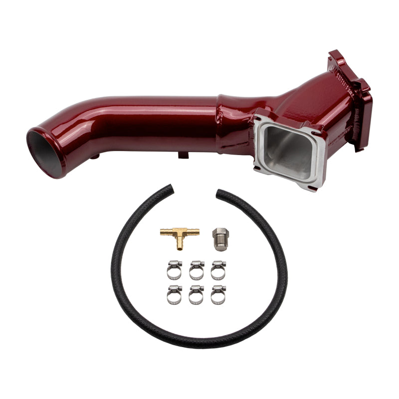 Wehrli 01-04 Chevrolet Duramax LB7 S300/S400 Single Turbo 3in Y-Bridge Kit