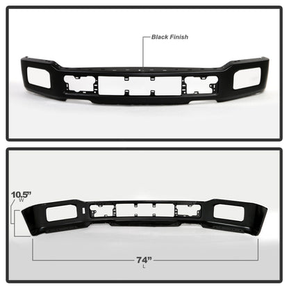 Spyder Ford F150 18-20 KING RANCH LIMITED w/Fog Lights Hole Front Bumper- Black (OEM JL3Z17757EAPTM) 9948442