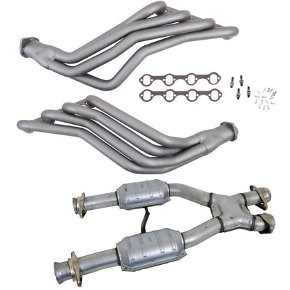 BBK 79-93 Ford Mustang 5.0L 1-3/4 Long Tube Headers w/High Flow Catted X-Pipe (Ti Ceramic) 15942