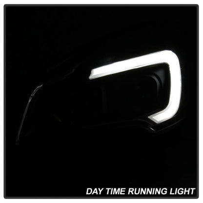 SPYDER xTune 13-16 Ford Escape LED Light Bar Halogen Projector Headlights - Black (PRO-JH-FESCA13-LB-BK) 9042904