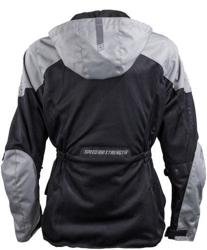 Speed and Strength Starstruck Mesh Jacket Grey/Black Womens - Large