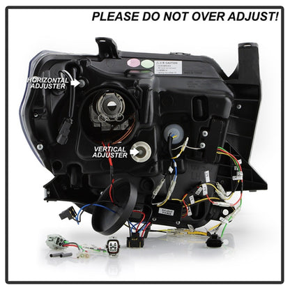 SPYDER Signature 14-21 Toyota Tundra SR/SR5 Projector Headlights - Black (PRO-YD-TTU14V2SI-SBSEQ-BK) 5088802