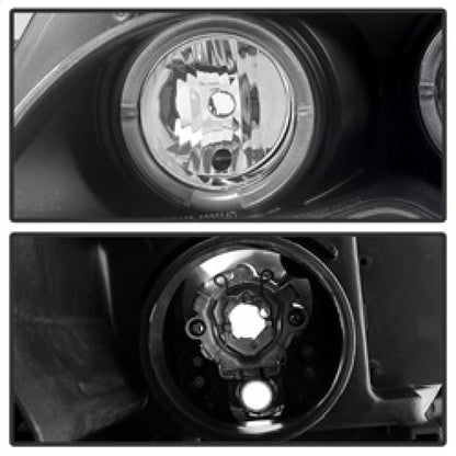 Spyder BMW E46 3-Series 02-05 4DR Projector Headlights 1PC LED Halo Blk PRO-YD-BMWE4602-4D-AM-BK 5042415