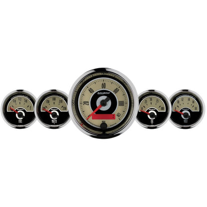 AutoMeter Gauge Kit 5 Pc. 3-3/8in. & 2-1/16in. Elec. Speedometer Cruiser 1101
