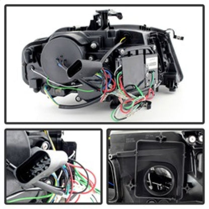 Spyder Audi A4 09-12 Projector Headlights Xenon/HID Model Only - DRL LED Blk PRO-YD-AA408-HID-DRL-BK 5080752