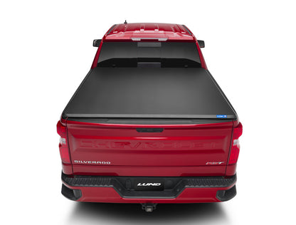 Lund 07-14 Sierra Silverado 2500/3500 (6.5ft. Bed) Genesis Tri-Fold Tonneau Cover - Black