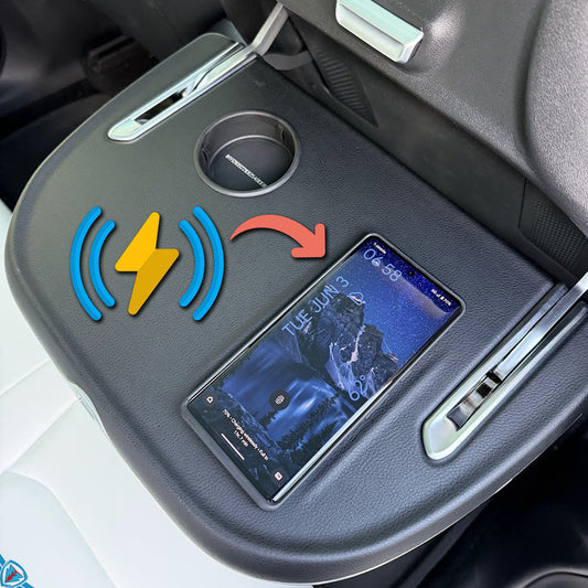 2017-2024 Tesla Model 3 / Y (MK1) Luxury Seat Back Replacement with Folding Table & Wireless Charging | E3Tuning