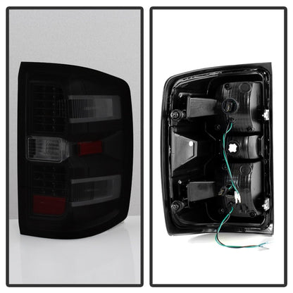 SPYDER xTune Chevy 1500 14-16 / Silverado 2500HD/3500HD LED Tail Lights - Black Smoked ALT-JH-CS14-LED-BSM 9036552