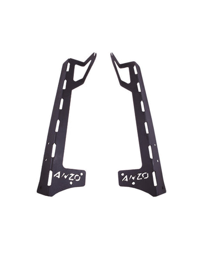Anzo 2007-2015 Jeep Wrangler LED Bar Windshield Mounting Brackets