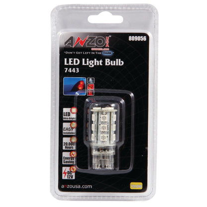 ANZO LED Bulbs Universal 7445 Amber - 18 LEDs 1 3/4in Tall 809056