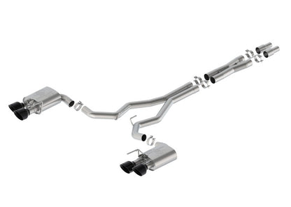 Ford Racing 2024 Mustang Dark Horse 5.0L Extreme Active Cat-Back Exhaust - Black Tip M-5200-DHE