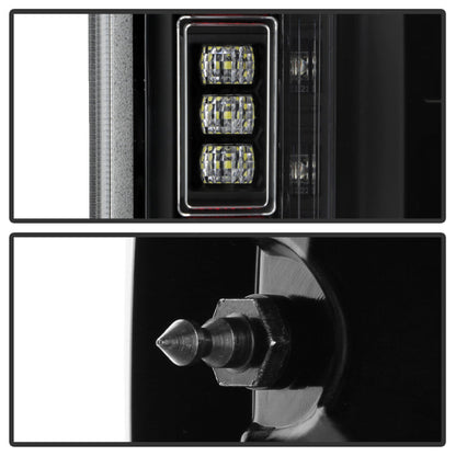 SPYDER 21-23 Ford F150 (Halogen w/ Blind Spot) Full LED Tail Lights - Black (ALT-YD-FF15021HALBS-BK) 5088789
