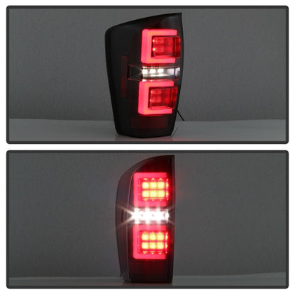 Spyder 16-17 Toyota Tacoma LED Tail Lights - Black (ALT-YD-TT16-LED-BK) 5085733