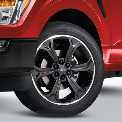 Ford Racing 15-23 F-150 22in Wheel Kit - Black w/Machined Face M-1007K-S2295B