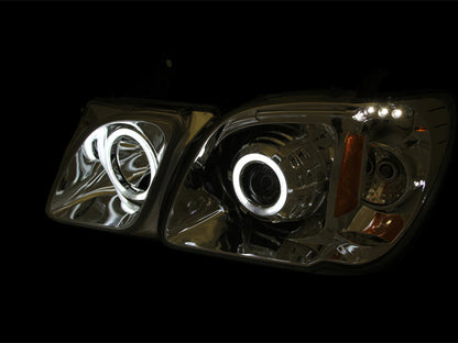 Anzo 1998-2007 Lexus Lx470 Projector Headlights w/ Halo Chrome (CCFL)