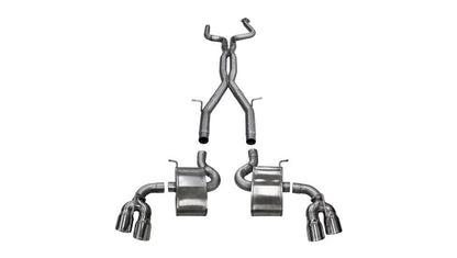 Corsa Performance 16-19 Chevrolet Camaro SS, ZL1 2.75" Dual Rear Exit Catback Exhaust