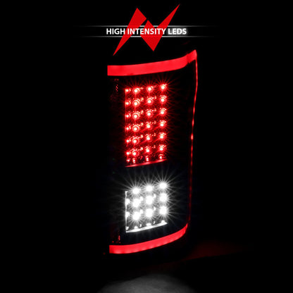 ANZO 15-17 Ford F-150 LED Taillights Black w/ Sequential 311293