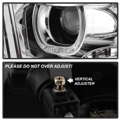 SPYDER xTune Dodge Ram 2009-2014 Halo LED Projector Headlights - Chrome PRO-JH-DR09-CFB-C 9036743