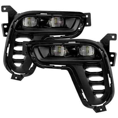 SPYDER Dodge Durango 21-24 OEM Style LED Fog Lights w/Switch (FL-DDU2021-LED-C) 9054020