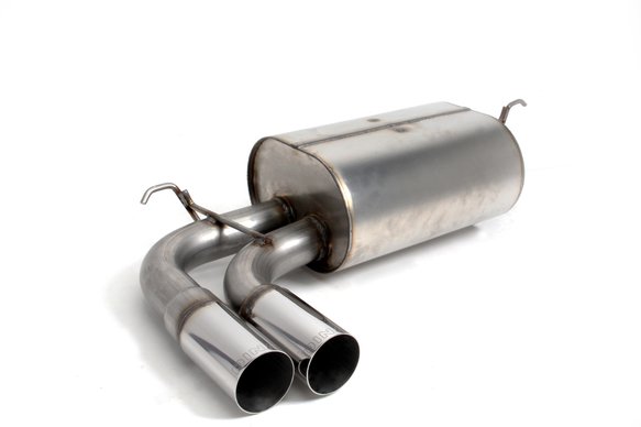 Dinan Free Flow Axle-Back Exhaust - 2016-2020 BMW 330i/430i Stainless Steel - Polished Tips - F30/F31/F32/F33/F36