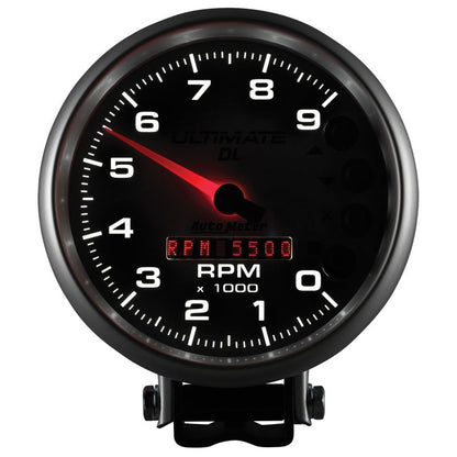 Autometer 5in Ultimate DL Tach 9000 RPM Silver ATM6894