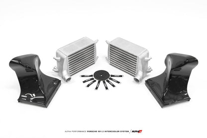 AMS Performance Porsche 997.2TT Alpha Intercooler System (For Stock Framed Turbos) ALP.09.09.0002-2
