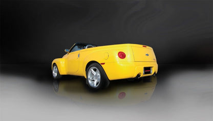 Corsa 03-06 Chevrolet SSR 5.3L V8 3in Cat-Back Dual Rear w Single 4in Black Pro-Series Tips 14254BLK