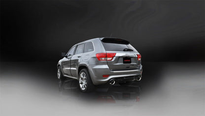 Corsa Performance 12-14 Jeep Grand Cherokee 6.4L V8 Polished Sport Cat-Back Exhaust
